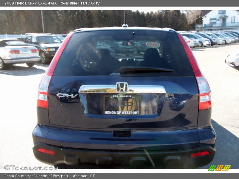 Royal Blue Pearl / Gray 2009 Honda CR-V EX-L 4WD