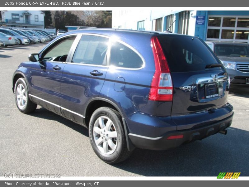 Royal Blue Pearl / Gray 2009 Honda CR-V EX-L 4WD