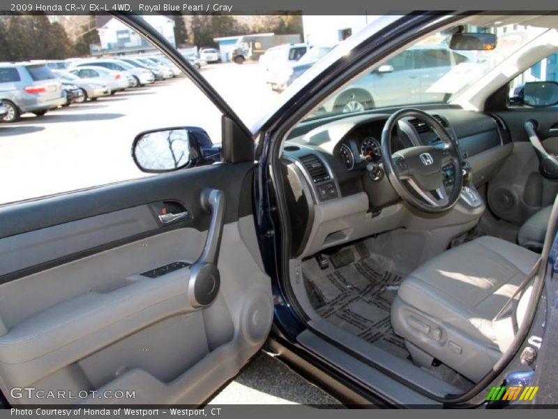 Royal Blue Pearl / Gray 2009 Honda CR-V EX-L 4WD