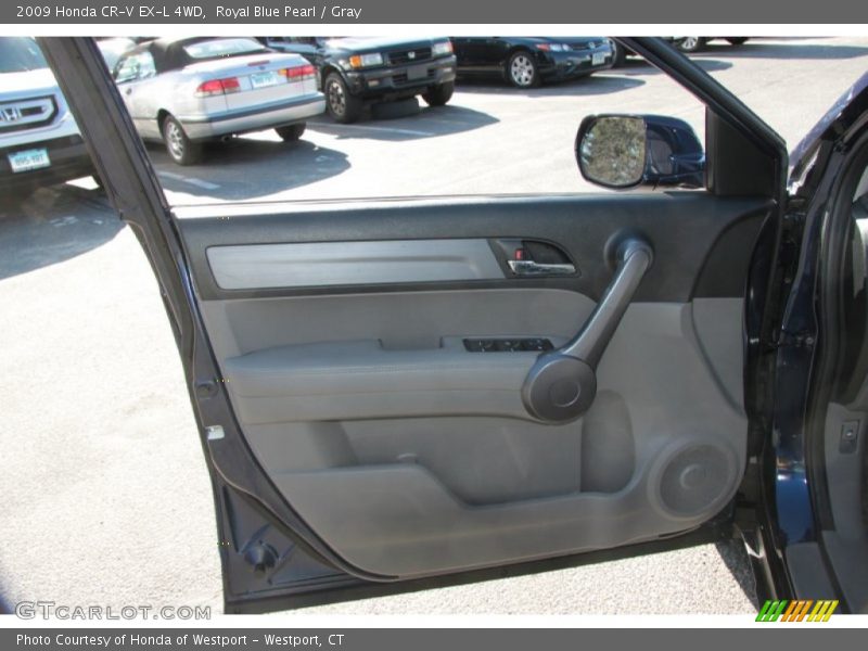 Royal Blue Pearl / Gray 2009 Honda CR-V EX-L 4WD
