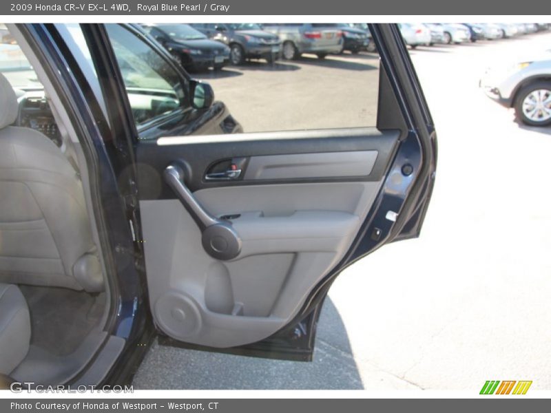 Royal Blue Pearl / Gray 2009 Honda CR-V EX-L 4WD