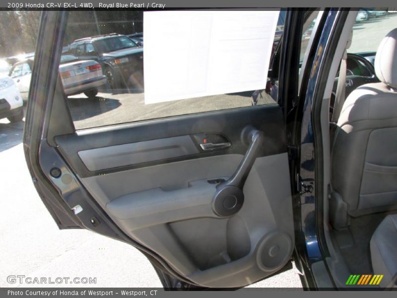 Royal Blue Pearl / Gray 2009 Honda CR-V EX-L 4WD