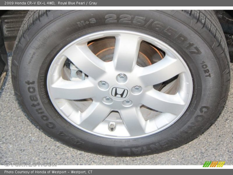 Royal Blue Pearl / Gray 2009 Honda CR-V EX-L 4WD
