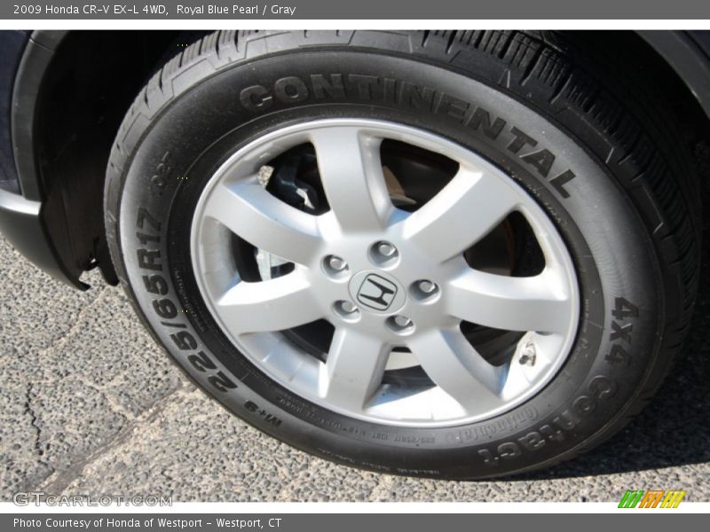 Royal Blue Pearl / Gray 2009 Honda CR-V EX-L 4WD