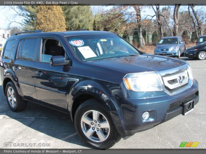 Bali Blue Pearl / Gray 2009 Honda Pilot EX 4WD