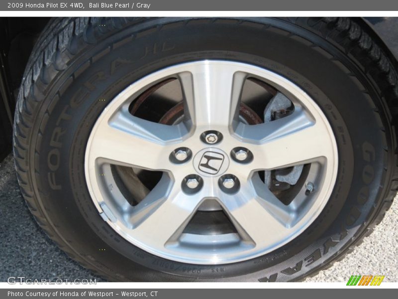 Bali Blue Pearl / Gray 2009 Honda Pilot EX 4WD