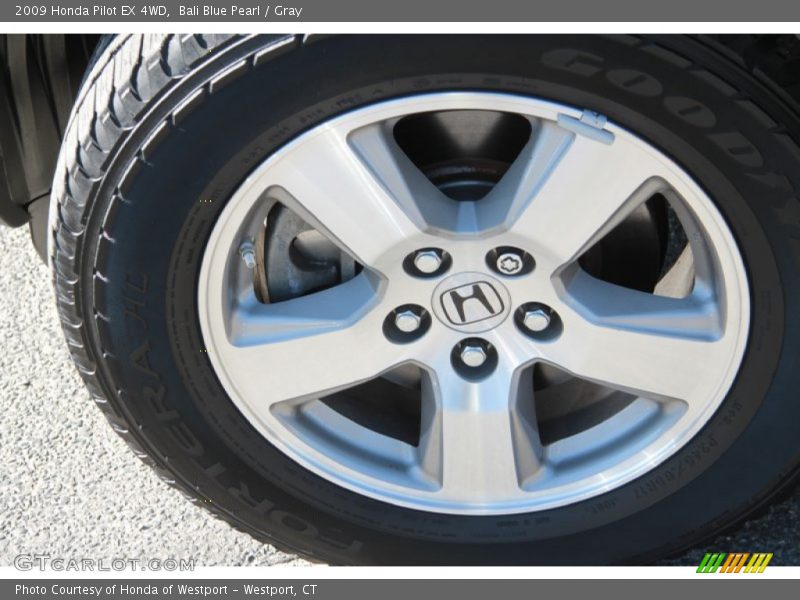 Bali Blue Pearl / Gray 2009 Honda Pilot EX 4WD