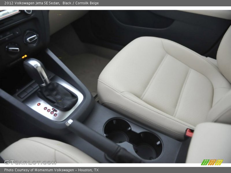 Black / Cornsilk Beige 2012 Volkswagen Jetta SE Sedan