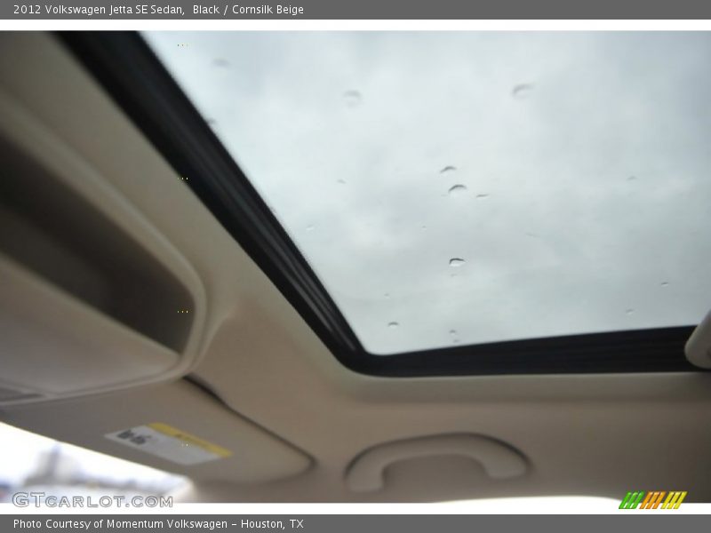 Black / Cornsilk Beige 2012 Volkswagen Jetta SE Sedan