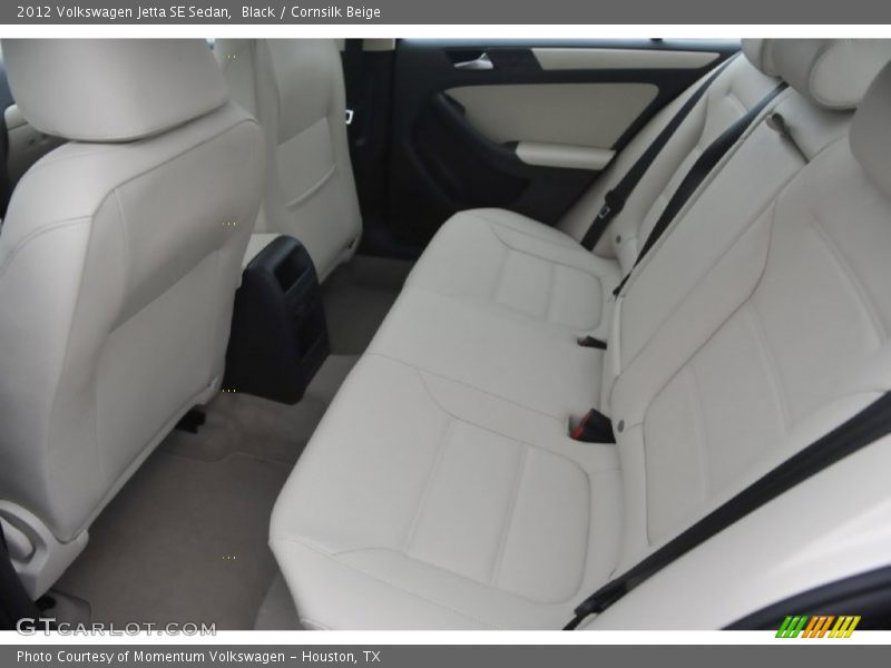Black / Cornsilk Beige 2012 Volkswagen Jetta SE Sedan