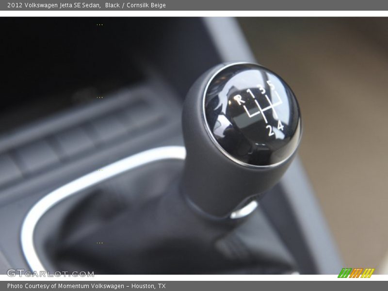 Black / Cornsilk Beige 2012 Volkswagen Jetta SE Sedan