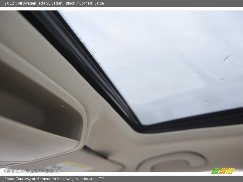 Black / Cornsilk Beige 2012 Volkswagen Jetta SE Sedan