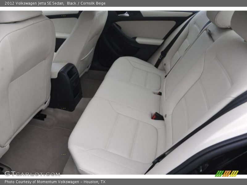 Black / Cornsilk Beige 2012 Volkswagen Jetta SE Sedan