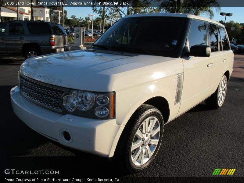 Alaska White / Jet Black/Jet Black 2009 Land Rover Range Rover HSE