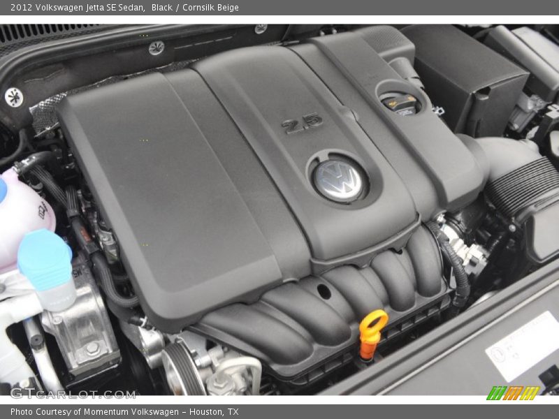 Black / Cornsilk Beige 2012 Volkswagen Jetta SE Sedan