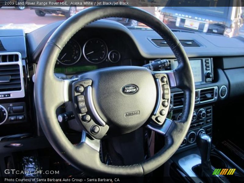 Alaska White / Jet Black/Jet Black 2009 Land Rover Range Rover HSE
