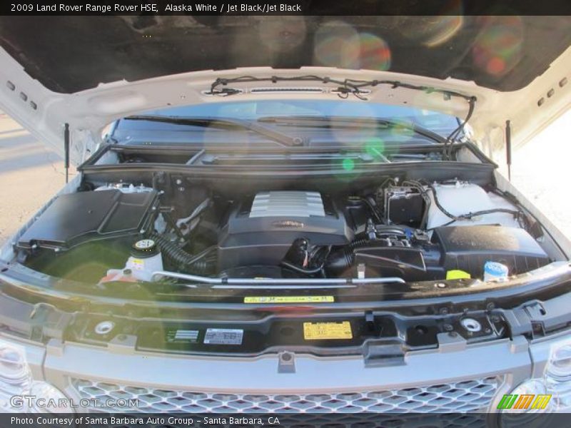 Alaska White / Jet Black/Jet Black 2009 Land Rover Range Rover HSE