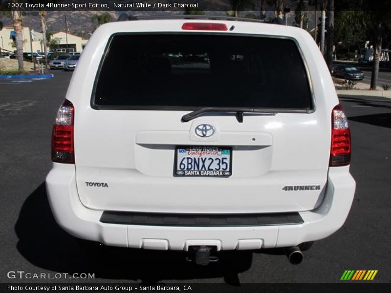 Natural White / Dark Charcoal 2007 Toyota 4Runner Sport Edition