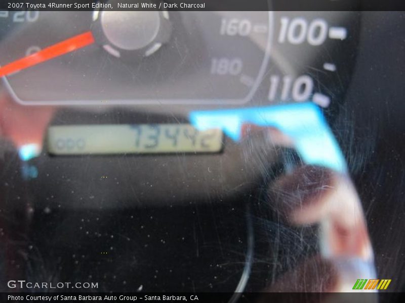 Natural White / Dark Charcoal 2007 Toyota 4Runner Sport Edition