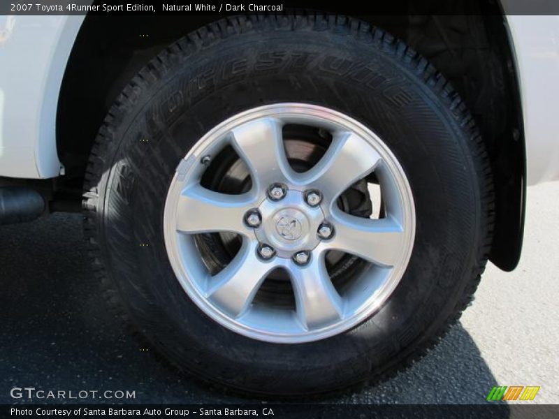 Natural White / Dark Charcoal 2007 Toyota 4Runner Sport Edition