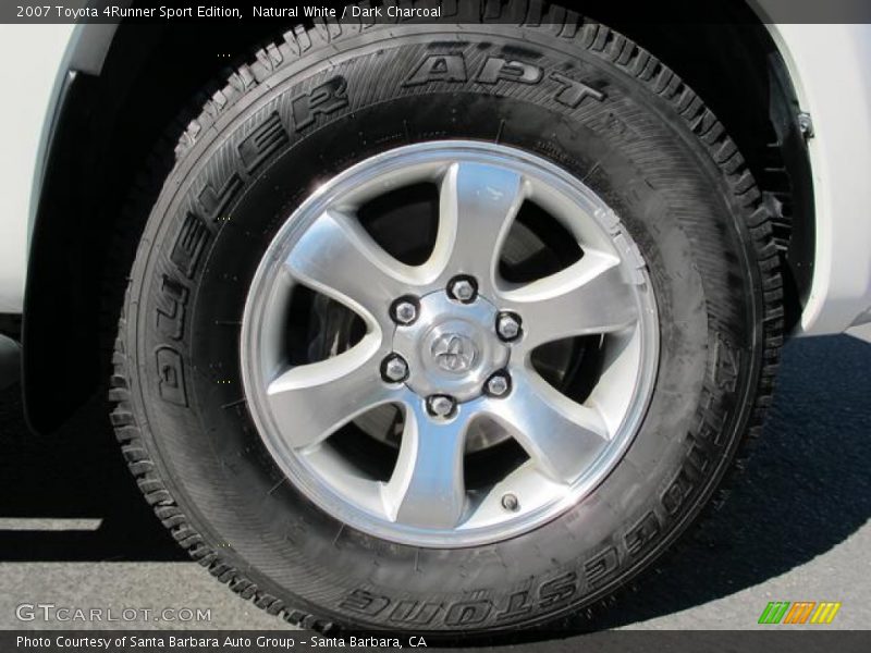 Natural White / Dark Charcoal 2007 Toyota 4Runner Sport Edition