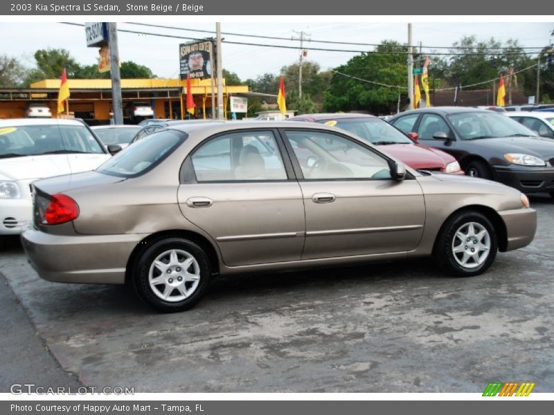 Stone Beige / Beige 2003 Kia Spectra LS Sedan