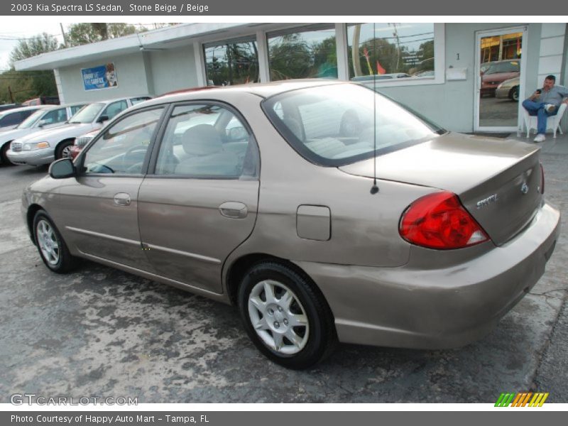 Stone Beige / Beige 2003 Kia Spectra LS Sedan