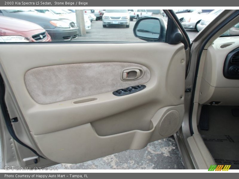 Stone Beige / Beige 2003 Kia Spectra LS Sedan