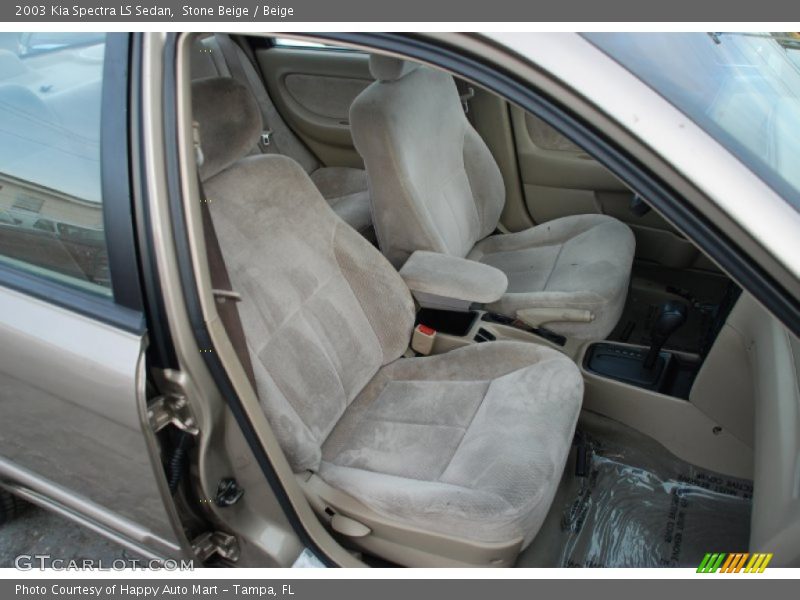 Stone Beige / Beige 2003 Kia Spectra LS Sedan