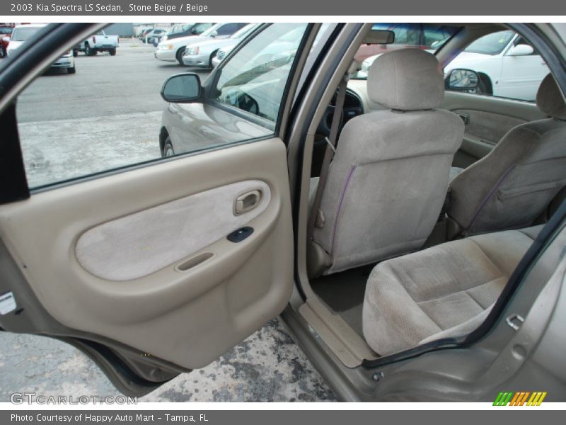 Stone Beige / Beige 2003 Kia Spectra LS Sedan
