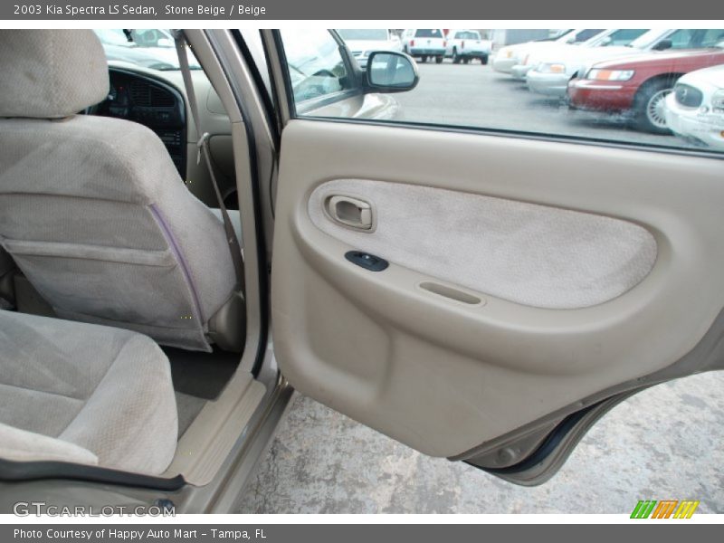 Stone Beige / Beige 2003 Kia Spectra LS Sedan