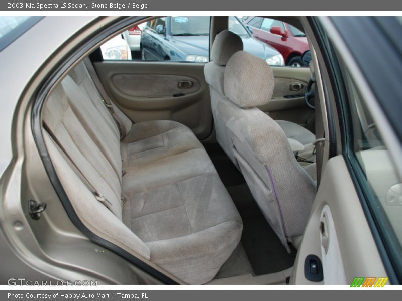 Stone Beige / Beige 2003 Kia Spectra LS Sedan