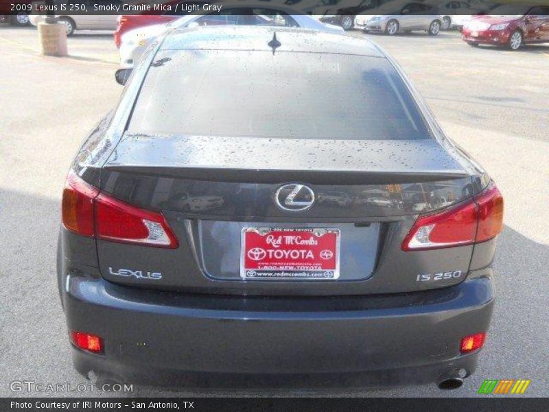 Smoky Granite Mica / Light Gray 2009 Lexus IS 250