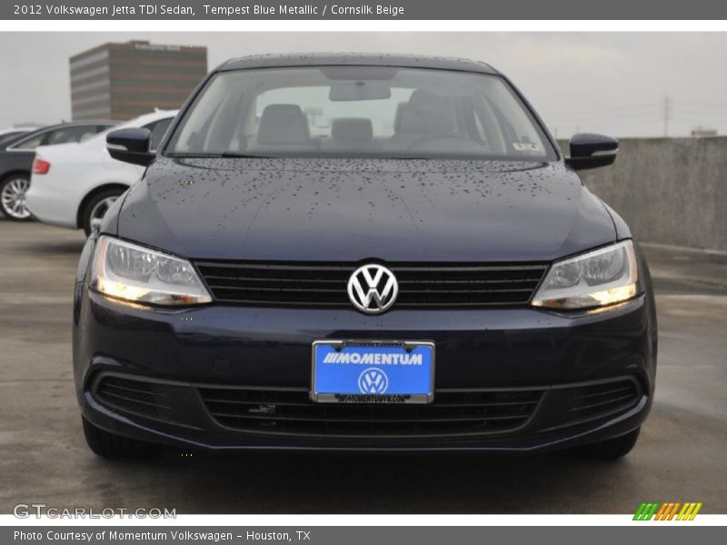 Tempest Blue Metallic / Cornsilk Beige 2012 Volkswagen Jetta TDI Sedan