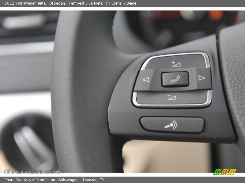 Tempest Blue Metallic / Cornsilk Beige 2012 Volkswagen Jetta TDI Sedan