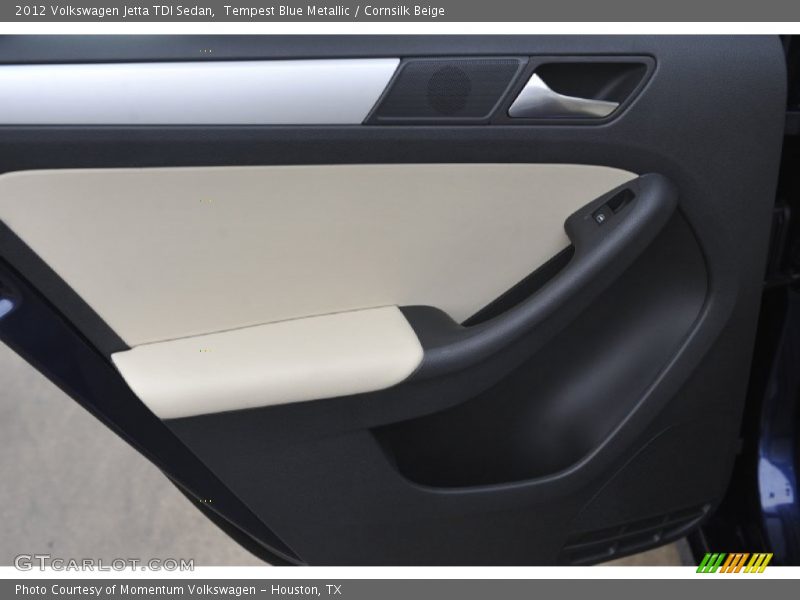 Tempest Blue Metallic / Cornsilk Beige 2012 Volkswagen Jetta TDI Sedan