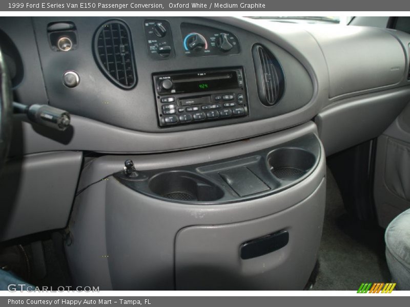 Oxford White / Medium Graphite 1999 Ford E Series Van E150 Passenger Conversion