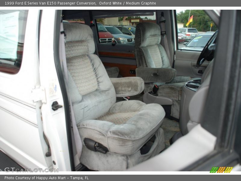 Oxford White / Medium Graphite 1999 Ford E Series Van E150 Passenger Conversion