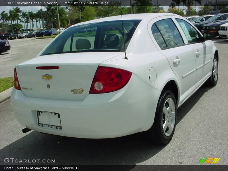 Summit White / Neutral Beige 2007 Chevrolet Cobalt LS Sedan