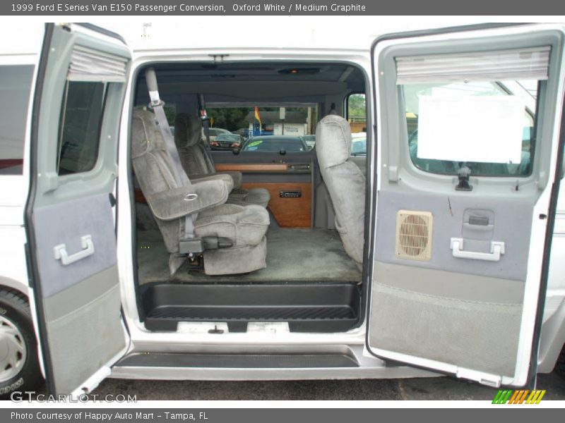 Oxford White / Medium Graphite 1999 Ford E Series Van E150 Passenger Conversion