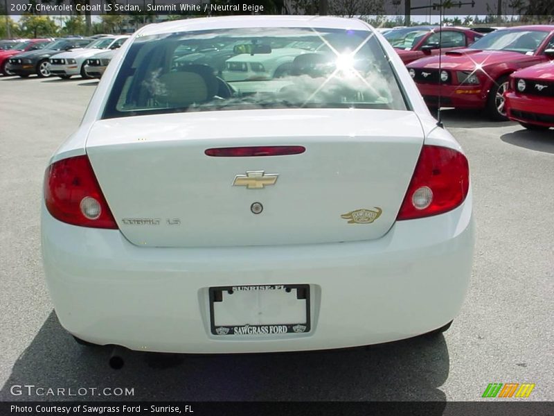 Summit White / Neutral Beige 2007 Chevrolet Cobalt LS Sedan