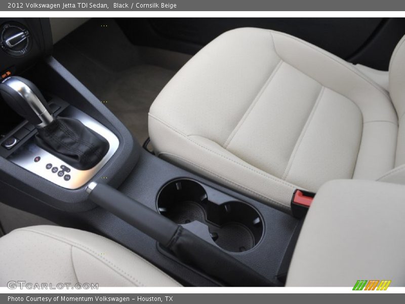 Black / Cornsilk Beige 2012 Volkswagen Jetta TDI Sedan