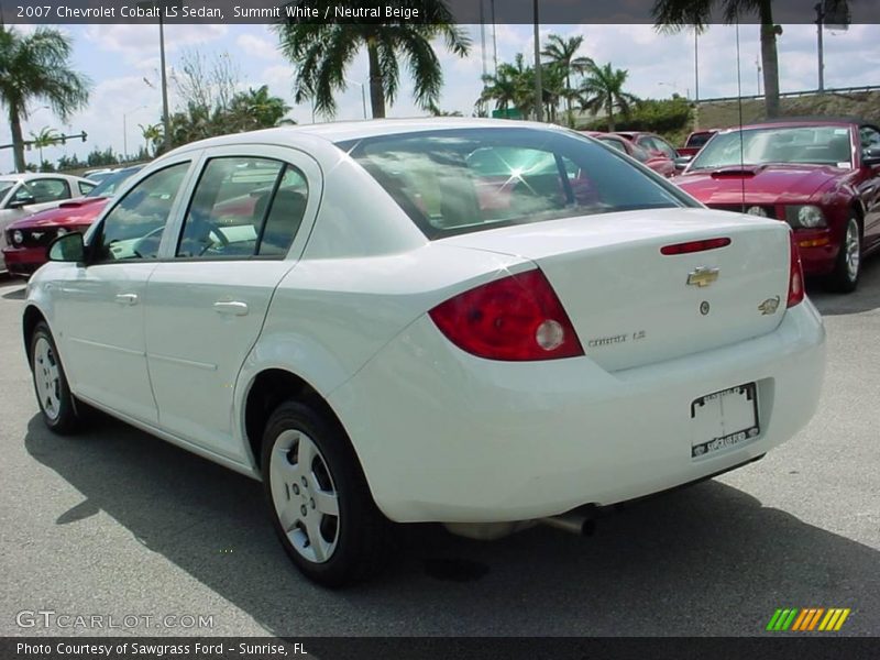 Summit White / Neutral Beige 2007 Chevrolet Cobalt LS Sedan