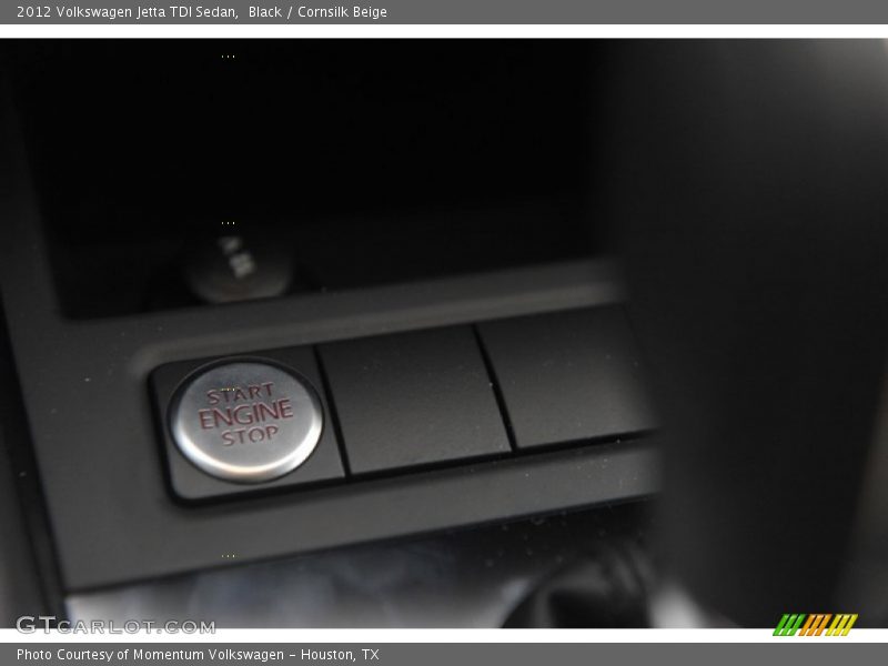 Black / Cornsilk Beige 2012 Volkswagen Jetta TDI Sedan