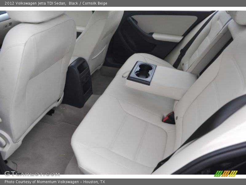 Black / Cornsilk Beige 2012 Volkswagen Jetta TDI Sedan