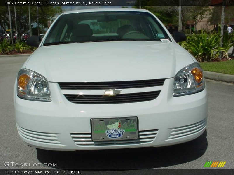 Summit White / Neutral Beige 2007 Chevrolet Cobalt LS Sedan