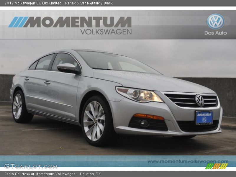 Reflex Silver Metallic / Black 2012 Volkswagen CC Lux Limited