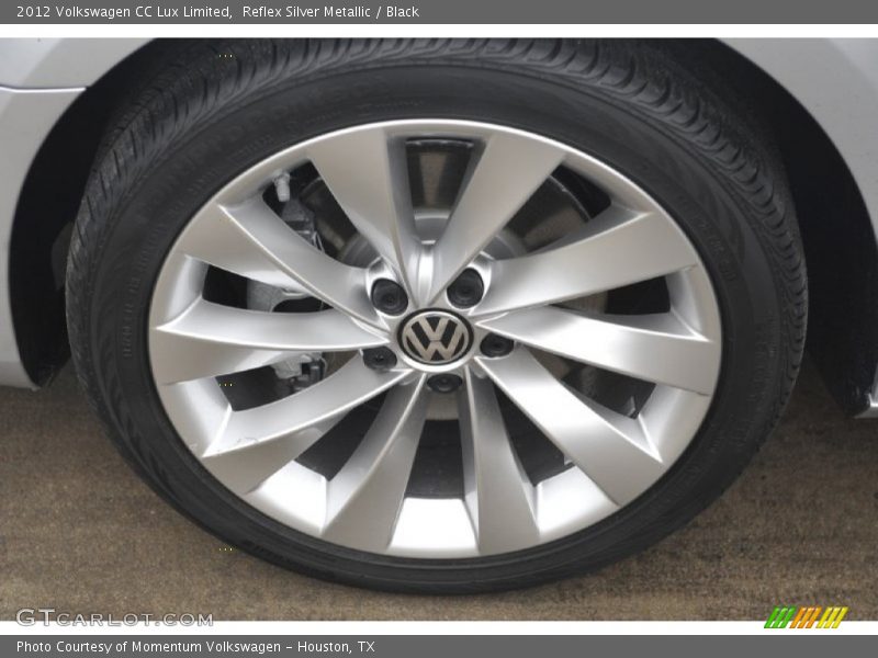 Reflex Silver Metallic / Black 2012 Volkswagen CC Lux Limited
