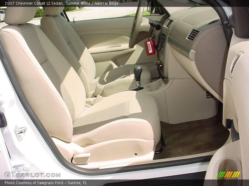 Summit White / Neutral Beige 2007 Chevrolet Cobalt LS Sedan