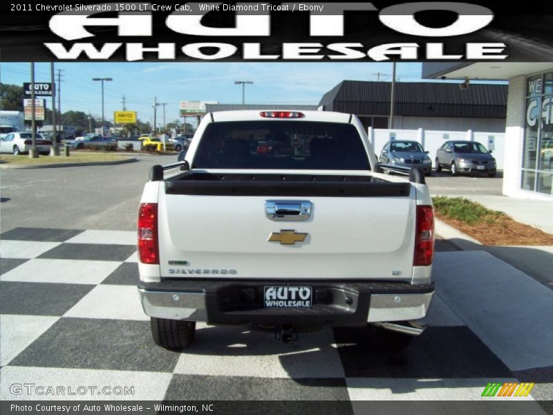White Diamond Tricoat / Ebony 2011 Chevrolet Silverado 1500 LT Crew Cab